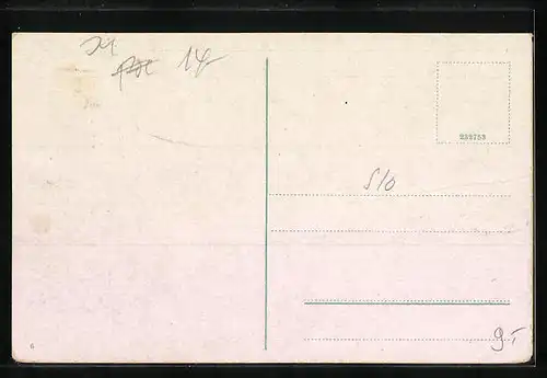 AK Laibach, Strassenbahn auf dem Marienplatz