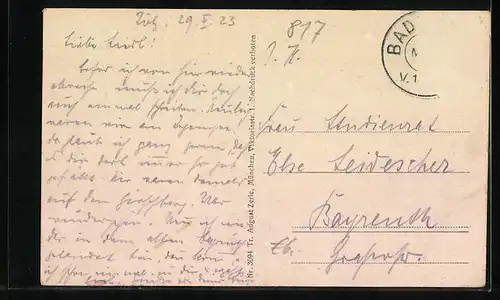 AK Bad Tölz, Ortsansicht links der Isar