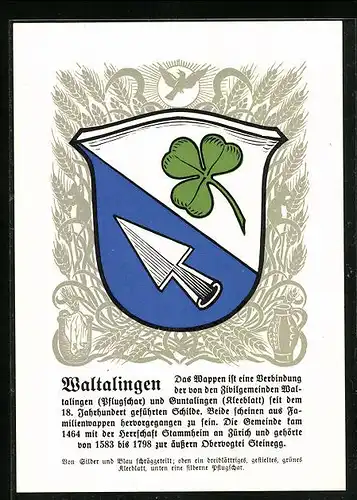 AK Waltalingen, Wappen der Ortschaft