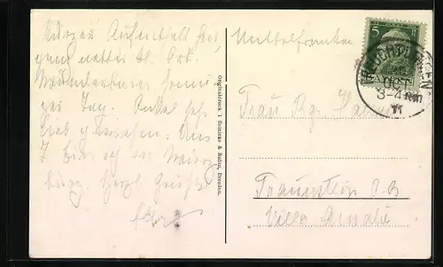 AK Treuchtlingen, Panorama mit Bäumen