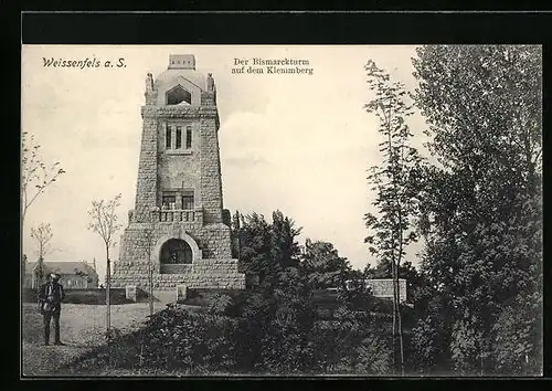 AK Weissenfels a. S., Der Bismarckturm auf dem Klemmberg