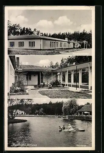 AK Espelkamp - Mittwald, Kreisjugendheim, Badeteich