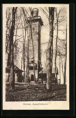 AK Fellbach, Blick zum Aussichtsturm