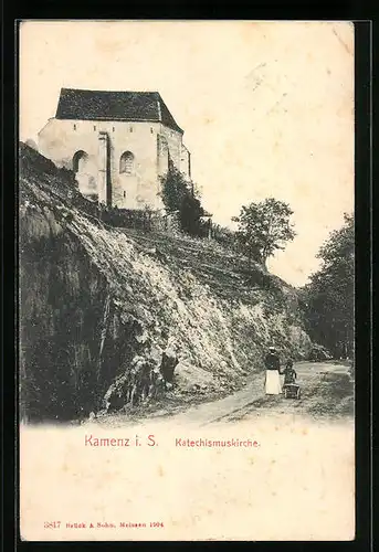 AK Kamenz i. Sa., Blick auf die Katechismuskirche