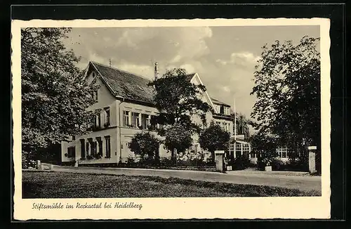 AK Heidelberg, Stiftsmühle im Neckartal