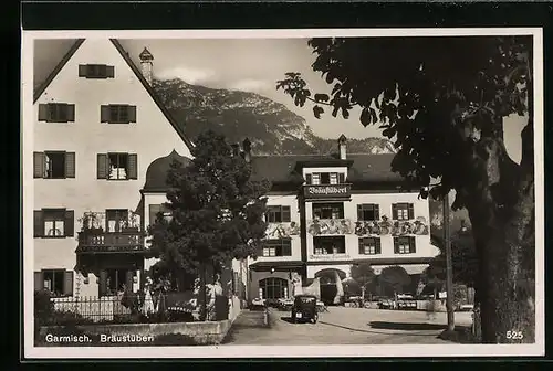 AK Garmisch, Gasthaus Bräustüberl