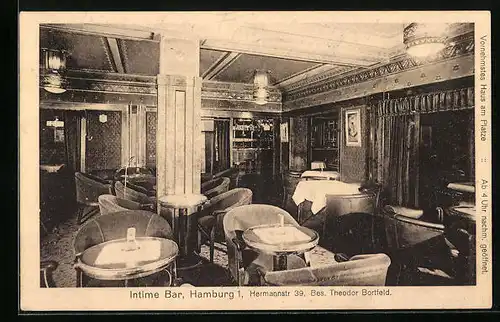AK Hamburg, Intime Bar, Hermannstrasse 39, Bes.: Theodor Bortfeld