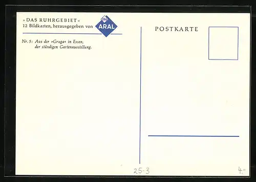 AK Das Ruhrgebiet von Aral, Gruga in Essen