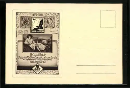 AK Frankfurt a. M., Ausstellung 60 Jahre Verein für Briefmarkenkunde