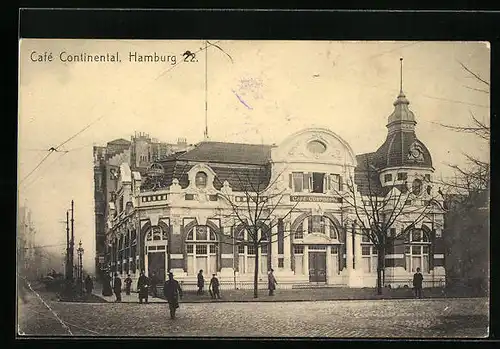 AK Hamburg-Barmbek, Cafe Continental