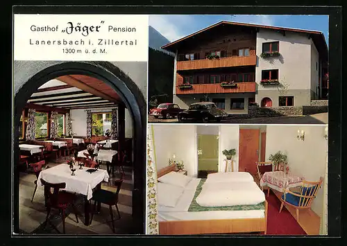 AK Lanersbach /Zillertal, Gasthof Jäger