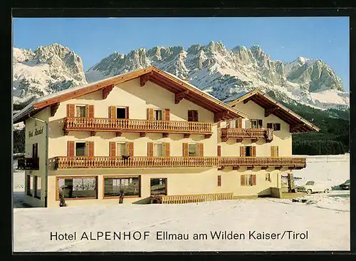 AK Ellmau am Wilden Kaiser, Hotel Alpenhof im Winter