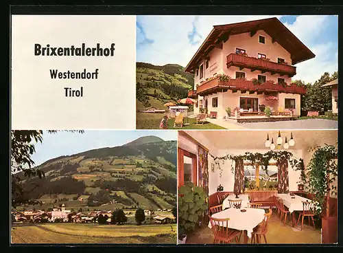 AK Westendorf, Hotel Brixentalerhof, Ortsansicht