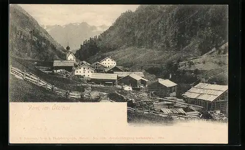 AK Vent, Ortsansicht mit Kirche