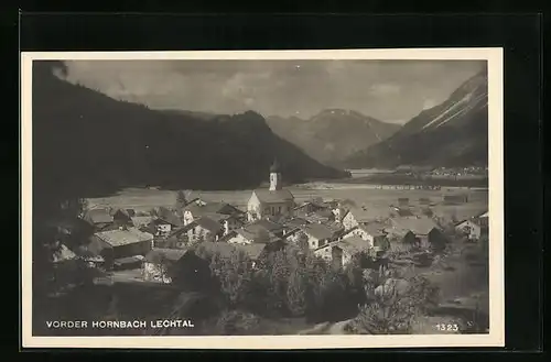 AK Vorderhornbach, Totalansicht mit Kirche