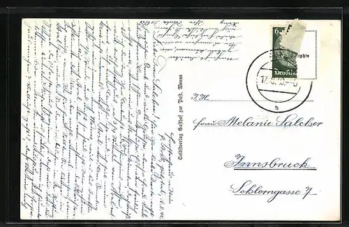 AK Wenns, Ortsansicht mit Kirche