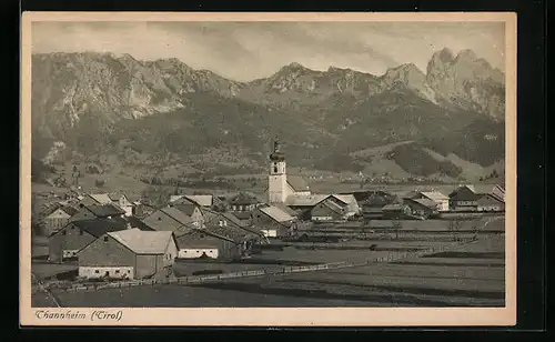 AK Thannheim, Ortsansicht mit Kirche