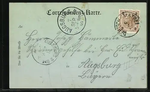 Mondschein-AK D.-Matrei, Ortsansicht