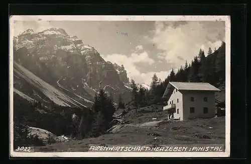 AK Neustift /Stubai, Alpenwirtschaft Herzeben i. Pinistal