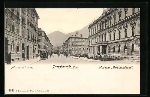AK Innsbruck, Museum Ferdinandeum in der Museumstrasse