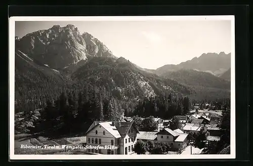 AK Biberwier, Ortsansicht mit Wampeter Schrofen