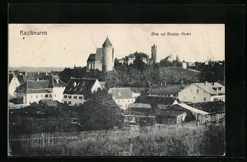 AK Kaufbeuren, Blick auf Blasius-Kirche