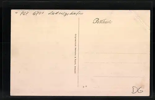 AK Oggersheim, Marktplatz mit Restauration Peter Hoffmann