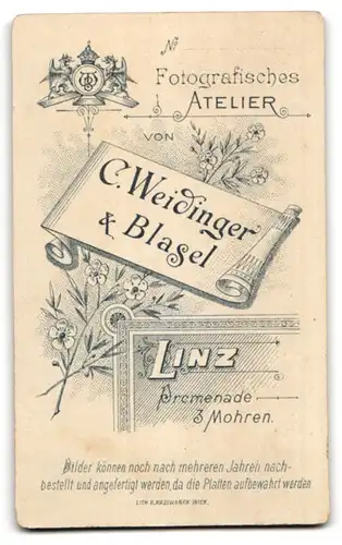 Fotografie C. Weidinger & Basel, Linz, Promenade 3 Mohren, Süsses Baby mit grossen Augen