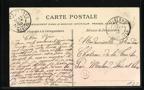 AK La Haye-Pesnel, Rue de l`Eglise