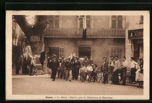 AK Cuers, La Mairie, Depart pour la Chartreuse de Montrieux