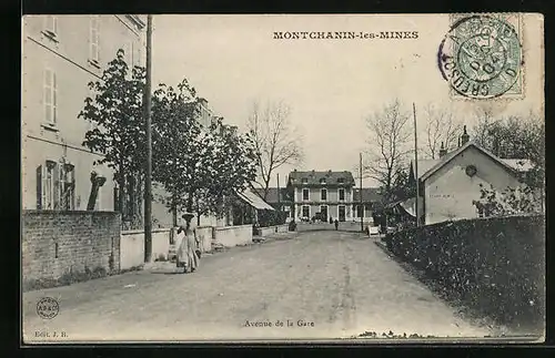 AK Montchanin-les-Mines, Avenue de la Gare