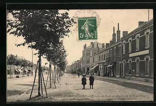 AK Montchanin-les-Mines, Bureau de Poste et Avenue de la République