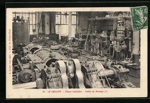 AK Le Creusot, Usines Schneider, Atelier de Montage