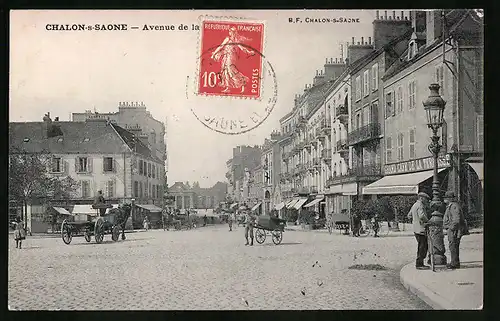 AK Chalon-sur-Saone, Avenue de la ..., Grand Cafe de la Terrasse