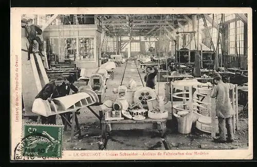 AK Le Creusot, Usines Schneider, Ateliers de Fabrication des Modèles