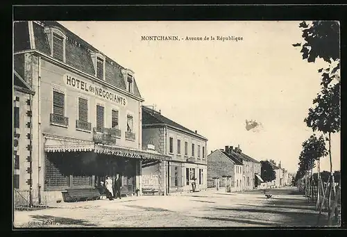 AK Montchanin, Avenue de la République, Hotel des Negociants