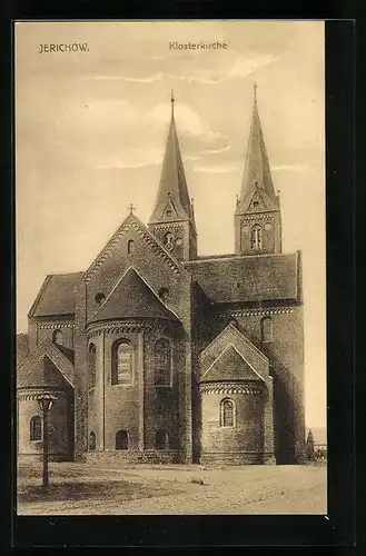 AK Jerichow, Klosterkirche mit Doppelturm