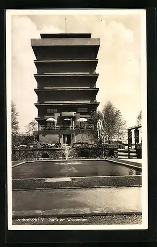 AK Reichenbach i. V., Partie am Wasserturm