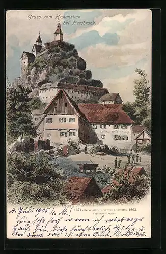 AK Hersbruck, Hohenstein, Gasthaus zur Felsenburg