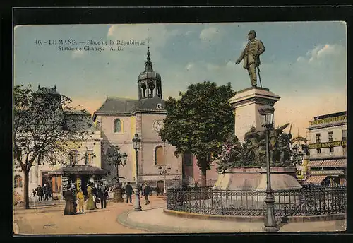 AK Le Mans, Place de la République, Statue de Chanzy