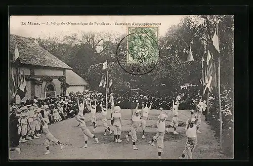 AK Le Mans, 3. Fetes de Gymnastique de Pontlieue, Exercices d`assouplissement