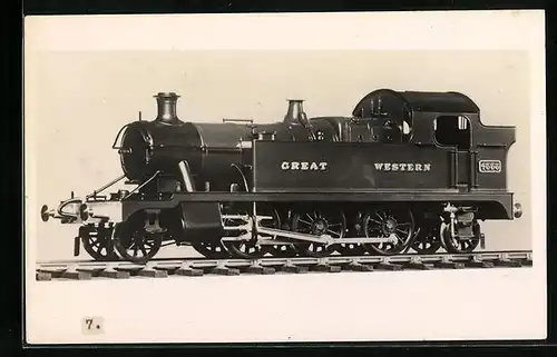 AK Lokomotive der Englischen Eisenbahn Nr. 4555 der G.W.R.
