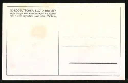 Künstler-AK Passagierschiff Stuttgart des Nordd. Lloyds Bremen
