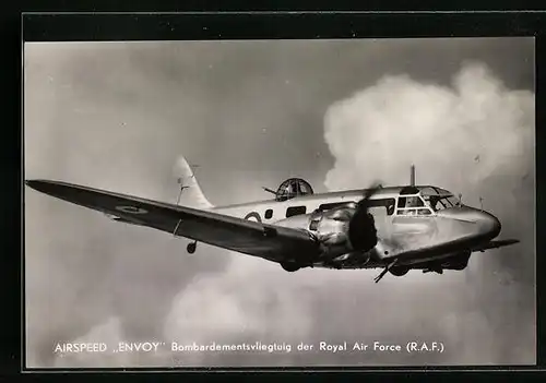 AK Militärflugzeug Airspeed AS.6 Envoy der Royal Air Force