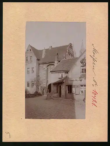 Fotografie Brück & Sohn Meissen, Ansicht Meissen i. Sa., Am Burglehen mit Haus Franz Würfel Ansichtskarten Verkauf