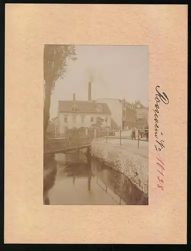 Fotografie Brück & Sohn Meissen, Ansicht Rosswein, Blick in die Nossner Strasse mit Bäckerei Kaden