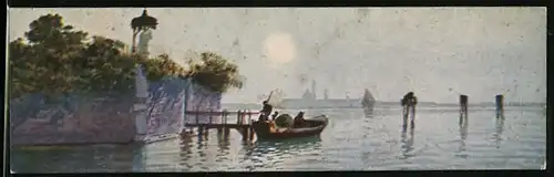 Künstler-Mini-AK Venezia, Laguna