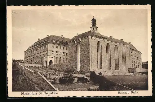 AK Bruchsal /Baden, Missionshaus St. Paulusheim