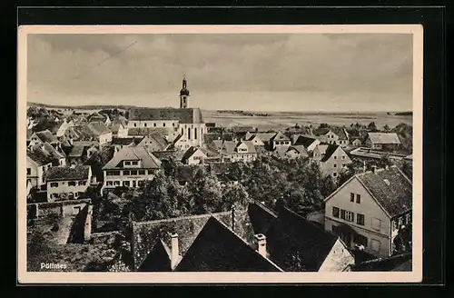 AK Pöttmes /Obb., Teilansicht aus der Vogelschau