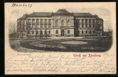 AK Hamburg, Gewerbeschule mit Anlagen